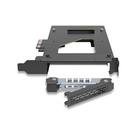 Icy Dock Tougharmor 1x 2.5" 9.5mm U.2/u.3 Nvme To Pcie 4.0 X 4 Card Μαύρο (MB111VP-B)