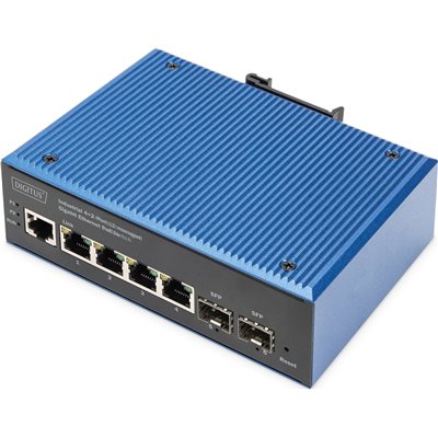 Digitus DN-651155 Managed L2 PoE Switch με 4 Θύρες Gigabit (1Gbps) Ethernet και 2 SFP Θύρες