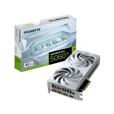 Gigabyte GeForce RTX 5060 Ti 16GB GDDR7 Eagle OC Ice Κάρτα Γραφικών GV-N506TEAGLEOC ICE-16GD
