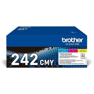 Brother TN-242 Γνήσιο Multipack Toner Laser Εκτυπωτή Κίτρινο/Κυανό/Ματζέντα 3τμχ (TN-242CMY)