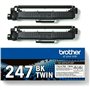 Brother TN-247BK Γνήσιο Multipack Toner Laser Εκτυπωτή Μαύρο High Yield 2τμχ (TN-247BKTWIN)