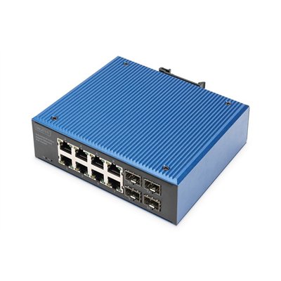 Digitus DN-651153 Unmanaged L2 PoE Switch με 8 Θύρες Gigabit (1Gbps) Ethernet και 4 SFP Θύρες