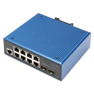 Digitus DN-651156 Managed L2 Switch με 8 Θύρες Gigabit (1Gbps) Ethernet και 2 SFP Θύρες