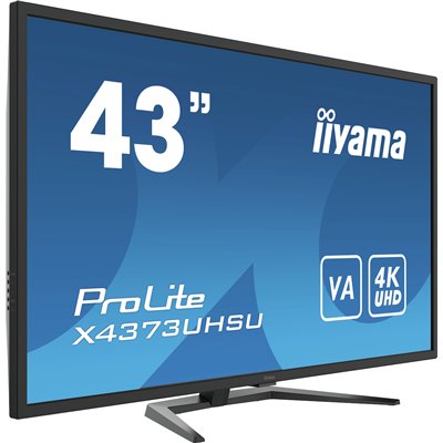 Iiyama Prolite X4373UHSU-B1 VA Monitor 43" 4K 3840x2160 με Χρόνο Απόκρισης 3ms GTG