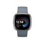 Fitbit Versa 4 Aluminium 41mm Αδιάβροχο Smartwatch με Παλμογράφο (Blue/Platinum)