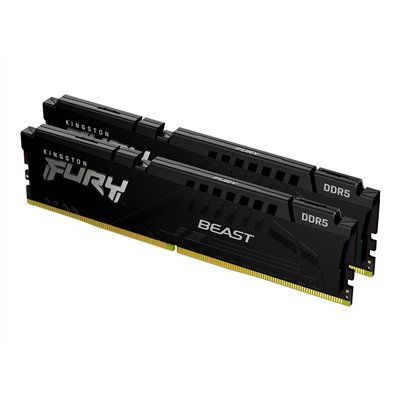 Kingston Fury Beast DDR5 64GB RAM με 2x32GB Modules και Ταχύτητα 6400 για Desktop KF564C32BBEK2-64