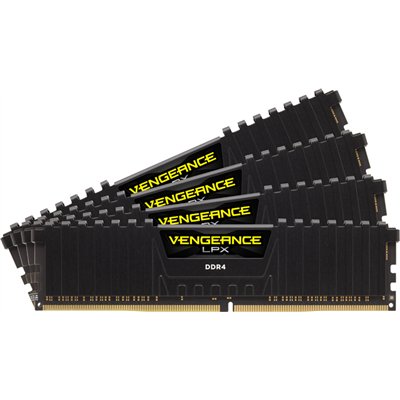 Corsair Vengeance LPX DDR4 32GB RAM με 4x8GB Modules και Ταχύτητα 2666 για Desktop CMK32GX4M4A2666C16