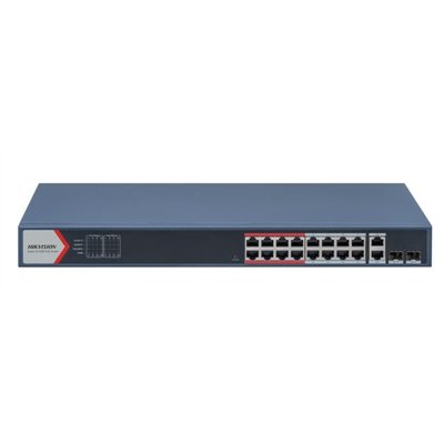 Hikvision DS-3E1318P-EI(B) Managed L2 PoE+ Switch με 16 Θύρες Ethernet