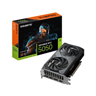 Gigabyte GeForce RTX 5050 8GB GDDR6 Windforce OC Κάρτα Γραφικών GV-N5050WF2OC-8GD