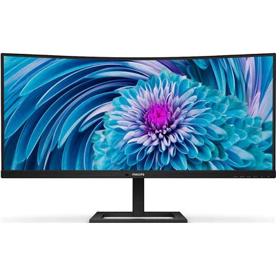 Philips E line 346E2CUAE Ultrawide VA Curved Monitor 34" QHD 3440x1440 με Χρόνο Απόκρισης 4ms GTG