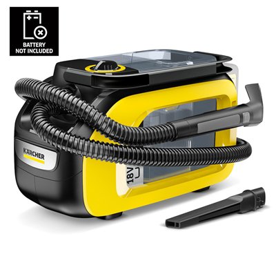 Karcher SE 3-18 Compact Επαναφορτιζόμενη Σκούπα Υγρών / Στερεών Χωρίς Φορτιστή και Μπαταρία με Πλαστικό Κάδο 1.9lt