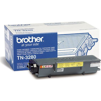 Brother TN-3280 Γνήσιο Toner Laser Εκτυπωτή Μαύρο 8000 Σελίδων (TN-3280)