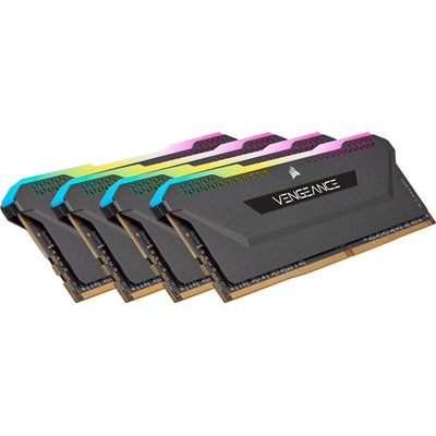 Corsair Vengeance RGB Pro SL DDR4 32GB RAM με 4x8GB Modules και Ταχύτητα 3600 για Desktop CMH32GX4M4D3600C18