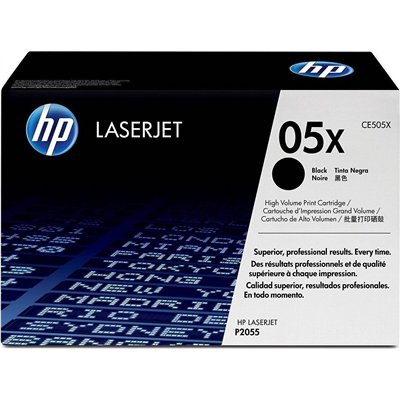 HP 05X Γνήσιο Toner Laser Εκτυπωτή Μαύρο High Yield 6500 Σελίδων (CE505X)