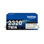 Brother TN-2320 Γνήσιο Multipack Toner Laser Εκτυπωτή Μαύρο High Yield High Capacity 2τμχ (TN-2320TWIN)