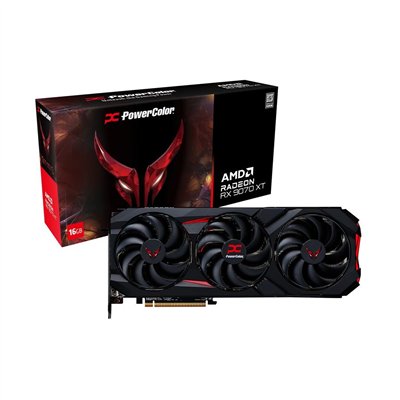 PowerColor Radeon RX 9070 XT 16GB GDDR6 Red Devil Κάρτα Γραφικών RX9070XT 16G-E/OC