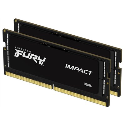 Kingston Fury Impact DDR5 32GB RAM με 2x16GB Modules και Ταχύτητα 5600 για Laptop KF556S40IBK2-32