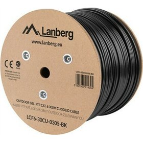 Lanberg F/FTP Cat.6 Καλώδιο Δικτύου Ethernet εξωτερικού χώρου χωρίς ακροδέκτες 305m Μαύρο 1τμχ (LCF6-30CU-0305-BK)