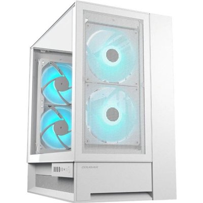 Cougar OmnyX Gaming Midi Tower Κουτί Υπολογιστή με ARGB Φωτισμό Λευκό