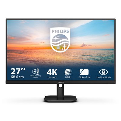 Philips E-Line 27E1N1800A IPS HDR Monitor 27" 4K 3840x2160 με Χρόνο Απόκρισης 4ms GTG