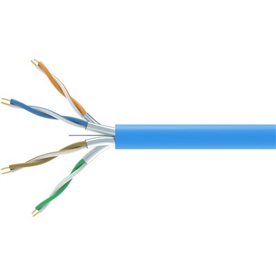 Equip U/FTP (STP) Cat.6a Καλώδιο Δικτύου Ethernet χωρίς ακροδέκτες 305m Μπλε 1τμχ 404544