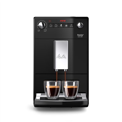 Melitta Purista Series 300 Αυτόματη Μηχανή Espresso 1450W Πίεσης 15bar με Μύλο Άλεσης Μαύρη