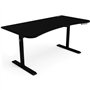 Ηλεκτρικό Γραφείο Arena Ξύλινο Czarne με Μεταλλικά Πόδια & Ρυθμιζόμενο Ύψος 160x82εκ.
