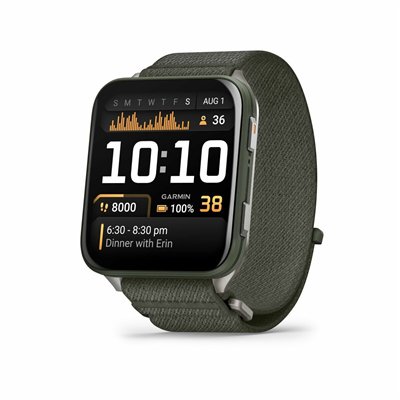 Garmin Venu X1 Titanium 46mm Αδιάβροχο Smartwatch με Παλμογράφο (Moss with Titanium)