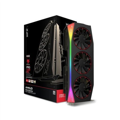 XFX Radeon RX 9070 XT 16GB GDDR6 Mercury OC Magnetic Air Edition RGB Κάρτα Γραφικών RX-97TMARGB9