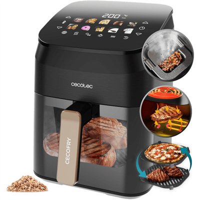 Cecotec Cecofry Air Fryer με Διπλό Αποσπώμενο Κάδο 4.5lt Μαύρο
