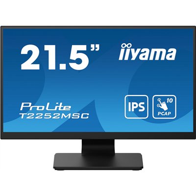 Iiyama ProLite T2252MSC-B2 IPS Monitor 21.5" FHD 1920x1080 με Χρόνο Απόκρισης 5ms GTG