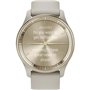Garmin Vívomove Trend Stainless Steel 40mm Αδιάβροχο Smartwatch με Παλμογράφο (Cream Gold)