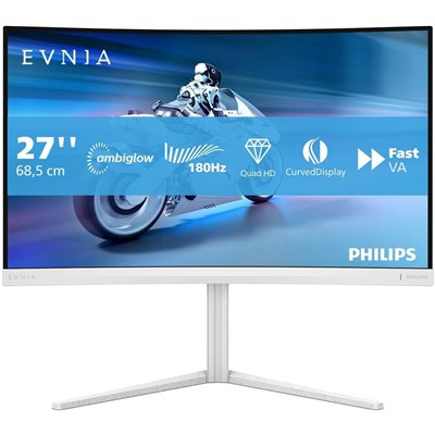 Philips Evnia 27M2C5501 VA HDR Curved Gaming Monitor 27" QHD 2560x1440 240Hz με Χρόνο Απόκρισης 1ms GTG
