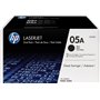 HP 05A Γνήσιο Multipack Toner Laser Εκτυπωτή Μαύρο 2τμχ (CE505D)