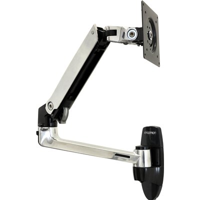 Ergotron LX Επιτοίχια Βάση Οθόνης έως 32" με Βραχίονα Ασημί