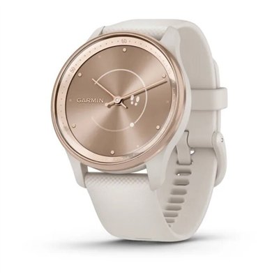 Garmin Vívomove Trend Stainless Steel 40mm Αδιάβροχο Smartwatch με Παλμογράφο (Peach Gold)