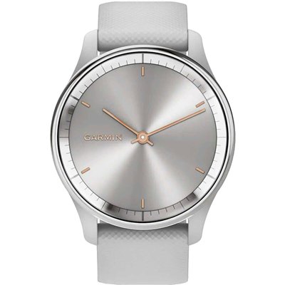 Garmin Vívomove Trend Stainless Steel 40mm Αδιάβροχο Smartwatch με Παλμογράφο (Ασημί)
