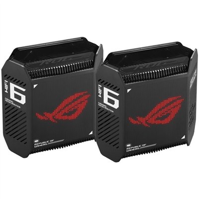 Asus ROG Rapture GT6 WiFi Mesh Network Access Point Wi‑Fi 6 Tri Band (2.4 & 5 & 5GHz) σε Διπλό Kit Μαύρο
