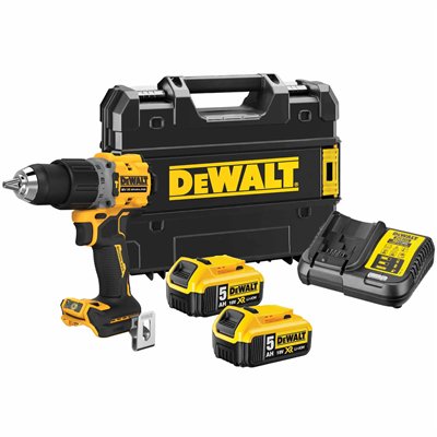 Dewalt Κρουστικό Δραπανοκατσάβιδο Μπαταρίας Brushless 18V 2x5Ah DCD805P2T