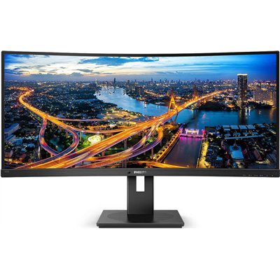 Philips B 345B1C Ultrawide VA Curved Monitor 34" QHD 3440x1440 με Χρόνο Απόκρισης 5ms GTG