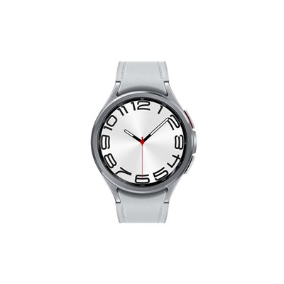 Samsung Galaxy Watch6 Classic LTE Stainless Steel 47mm Αδιάβροχο με eSIM και Παλμογράφο (Silver)