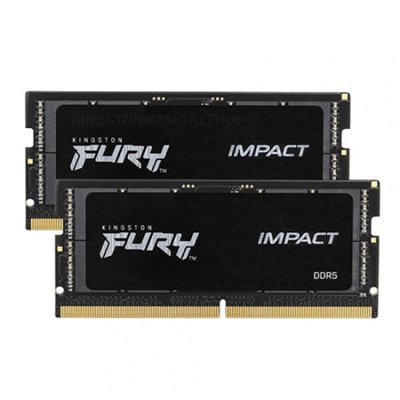 Kingston Fury Impact DDR5 64GB RAM με 2x32GB Modules και Ταχύτητα 4800 για Laptop KF548S38IBK2-64
