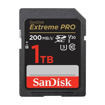 Sandisk Extreme Pro SDXC 1TB Class 10 U3 V30 UHS-I 200MB/s