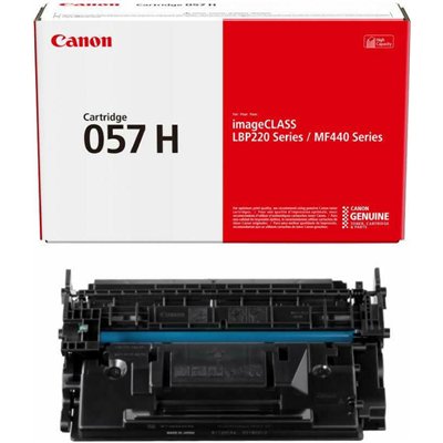 Canon 057H Γνήσιο Toner Laser Εκτυπωτή Μαύρο High Capacity 10000 Σελίδων (3010C004)