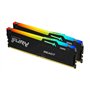 Kingston Fury Beast RGB DDR5 32GB RAM με 2x16GB Modules και Ταχύτητα 5600 για Desktop KF556C40BBAK2-32