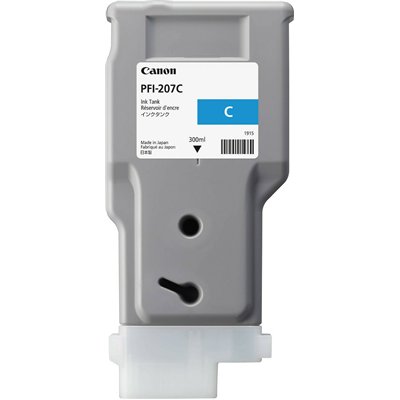 Canon PFI-207 Γνήσιο Μελάνι Εκτυπωτή InkJet Κυανό (8790B001)