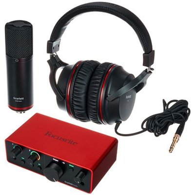Focusrite Εξωτερική Επαγγελματική Κάρτα Ήχου Scarlett Solo Studio 4th Gen Συνδεσιμότητα USB για PC