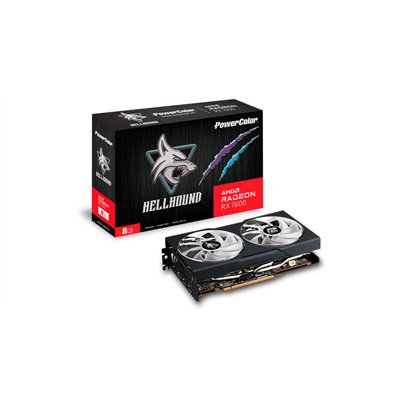 PowerColor Radeon RX 7600 8GB GDDR6 Hellhound Κάρτα Γραφικών RX 7600 8G-L/OC