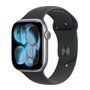 Apple Watch Series 11 Aluminium 42mm Αδιάβροχο με Παλμογράφο (Space Grey Aluminium Case with Black Sport Band - S/M)
