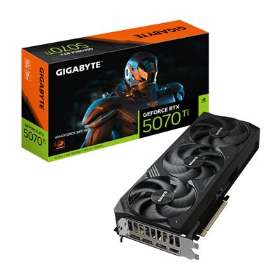 Gigabyte GeForce RTX 5070 Ti 16GB GDDR7 Windforce SFF Κάρτα Γραφικών GV-N507TWF3-16GD